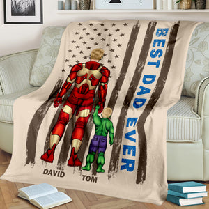 Father's Day 05NATN180423TM Personalized Blanket - Blanket - GoDuckee