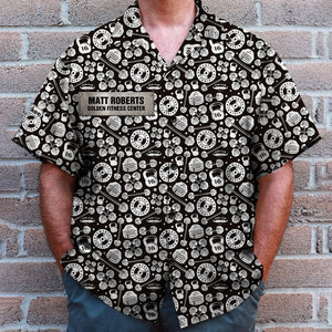 Personalized Gym Hawaiian Shirt Gym Dumbbell - Hawaiian Shirts - GoDuckee