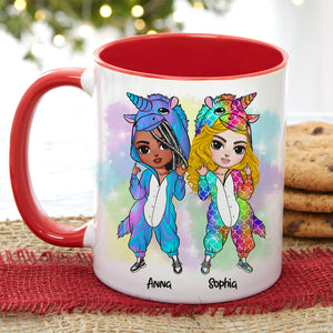 Some Best Friends Have Matching Tattoos Personalized Unicorn Friends Mug, Gift For Friends - Coffee Mug - GoDuckee