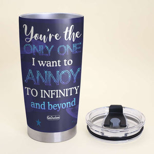 I Love You To The Moon And Back, Personalized Tumbler, Gift For Couples - Tumbler Cup - GoDuckee