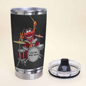 Personalized Drum Tumbler - The Tempo Is Whatever I Say It Is - Tumbler Cup - GoDuckee