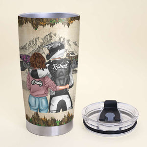 Personalized Dirt Bike Racing Couple Tumbler - Some Call It An Adventure - Tumbler Cup - GoDuckee