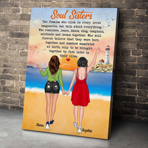 Soul Sisters, Personalized Poster, Gifts For Bestie - Poster & Canvas - GoDuckee