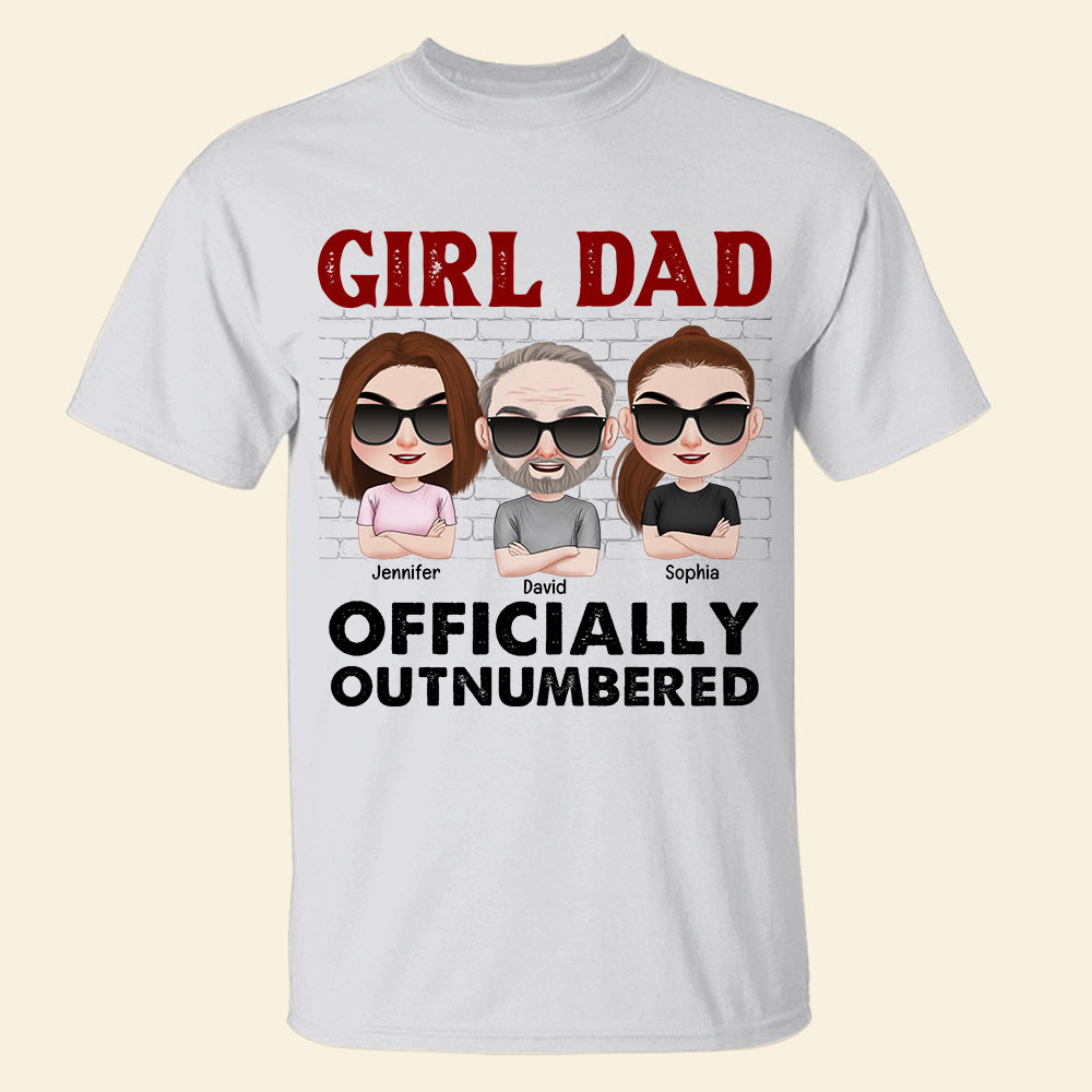 Girl Dad, Gift For Dad, Personalized Shirt, Daughter And Dad Shirt, Father's Day Gift - Shirts - GoDuckee
