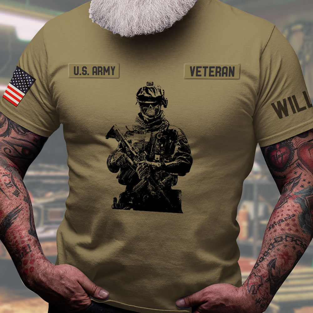 Custom Military Unit - Personalized Veteran All Over Shirts - Didn't Go To Harvard I Went To Fort Hood - AOP Products - GoDuckee