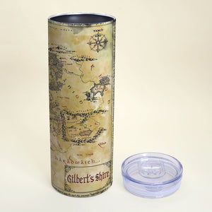 J.R.R. Tolkien LOTR Middle Earth 1 Personalized Tumbler - Tumbler Cup - GoDuckee