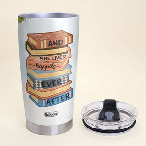 Just A Girl Who Loves Books - Personalized Tumbler Cup - Gift For Book Lovers - Tumbler Cup - GoDuckee