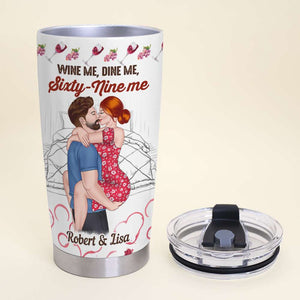 I Like You Like How I Like Wine, Personalized Tumbler, Gift For Couples - Tumbler Cup - GoDuckee