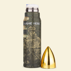 Personalized Military Tumbler Cup I Am The Weapon Everything Else Is Just Accessories - Water Bottles - GoDuckee