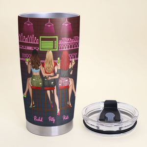 Here's To Another Year Of Bonding Over Alcohol Personalized Friends Tumbler Cup Gift For Friends - Tumbler Cup - GoDuckee