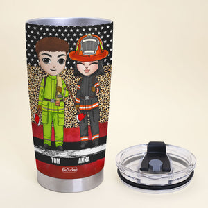 Come Home Safe Personalized Firefighter Tumbler Cup, Gift For Firefighter - Tumbler Cup - GoDuckee