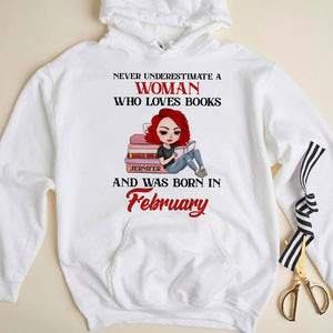 Book Never Underestimate A Woman Who Loves Books Personalized Shirts - Shirts - GoDuckee