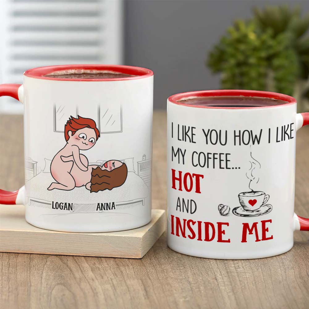 I Like My Coffee Hot Just Like My Boyfriend / Girlfriend Mug Set – Sweet  Mint Handmade Goods