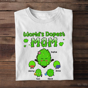 World's Dopest Mom, Personalized Shirt, Gift For Mom, Mother's Day Gift, Mom's Little Buds - Shirts - GoDuckee