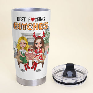 Here's To Another Year Of Bonding Over Alcohol Personalized Tumbler Cup, Christmas Gift For Friends - Tumbler Cup - GoDuckee