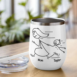 Mom You're The Best, Personalized Coffee Mug, Running With Mom Coffee Mug, Mother's Day Gift, Birthday Gift For Mom - Coffee Mug - GoDuckee