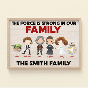 Family It Is Strong In This Family, Personalized Canvas Print - Poster & Canvas - GoDuckee