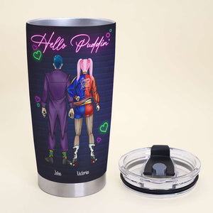 I Love Her Personalized Tumbler Cup, Gift For Couple - Tumbler Cup - GoDuckee
