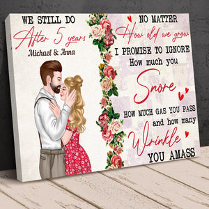 No Matter How Old We Grow, Couple Kissing Canvas Poster - Poster & Canvas - GoDuckee