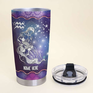 Horoscope Zodiac Aquarius - Personalized Tumbler Cup - Aquarius Gifts - Tumbler Cup - GoDuckee