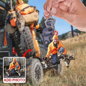 Hunting Trip, Personalized Keychain - Upload Hunting Image - Keychains - GoDuckee