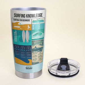 Surfing Knowledge - Personalized Tumbler Cup - Tumbler Cup - GoDuckee