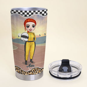 Dirt Track Racing Girl I’m A Race Track Gettin’ Dirty Nitty Gritty Girl Personalized Tumbler Cup - Tumbler Cup - GoDuckee