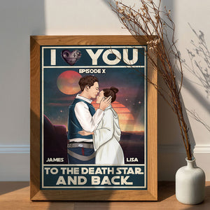 Personalized Couple Poster - I Love You To The Death And Back - Poster & Canvas - GoDuckee
