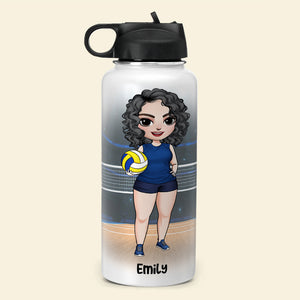 Personalized Female Volleyball Player Water Bottle - Volleyball Life Lessons - Water Bottles - GoDuckee