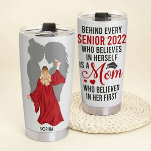 Who Believed In Her First, Graduation Personalized Tumbler - Tumbler Cup - GoDuckee