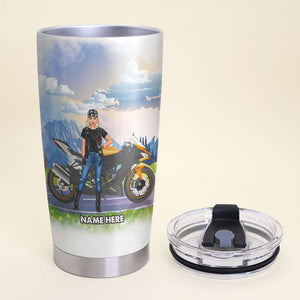 Personalized Motorcycle Tumbler - Yes I Am A Girl Yes This Is My Motorcycle - Tumbler Cup - GoDuckee