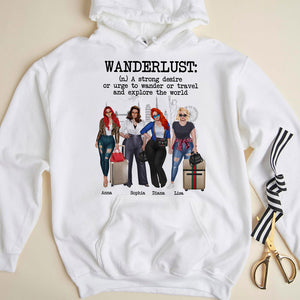 Traveling Girl Wanderlust Definition Personalized Shirts Gift For Girls - Shirts - GoDuckee
