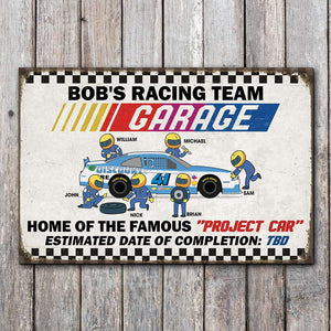 Home Of The Famous Project Car Personalized Racing Metal Sign - Metal Wall Art - GoDuckee