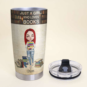Personalized Book Lover Tumbler Cup - A Person Who Admires Collects And Has A Great Love For Books - Tumbler Cup - GoDuckee