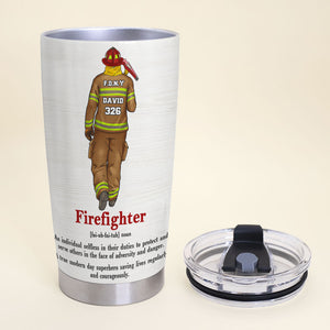 Personalized Firefighter Tumbler Cup Knowledge A True Modern Day - Tumbler Cup - GoDuckee