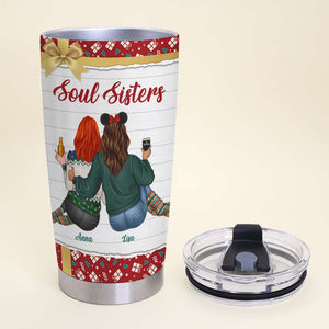 Soul Sister The Greatest Gifts Personalized Tumbler Cup, Gift For Sister - Tumbler Cup - GoDuckee