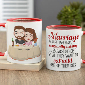 Marriage Is Just Two People, Personalized Tumbler, Gift For Couple - Coffee Mug - GoDuckee