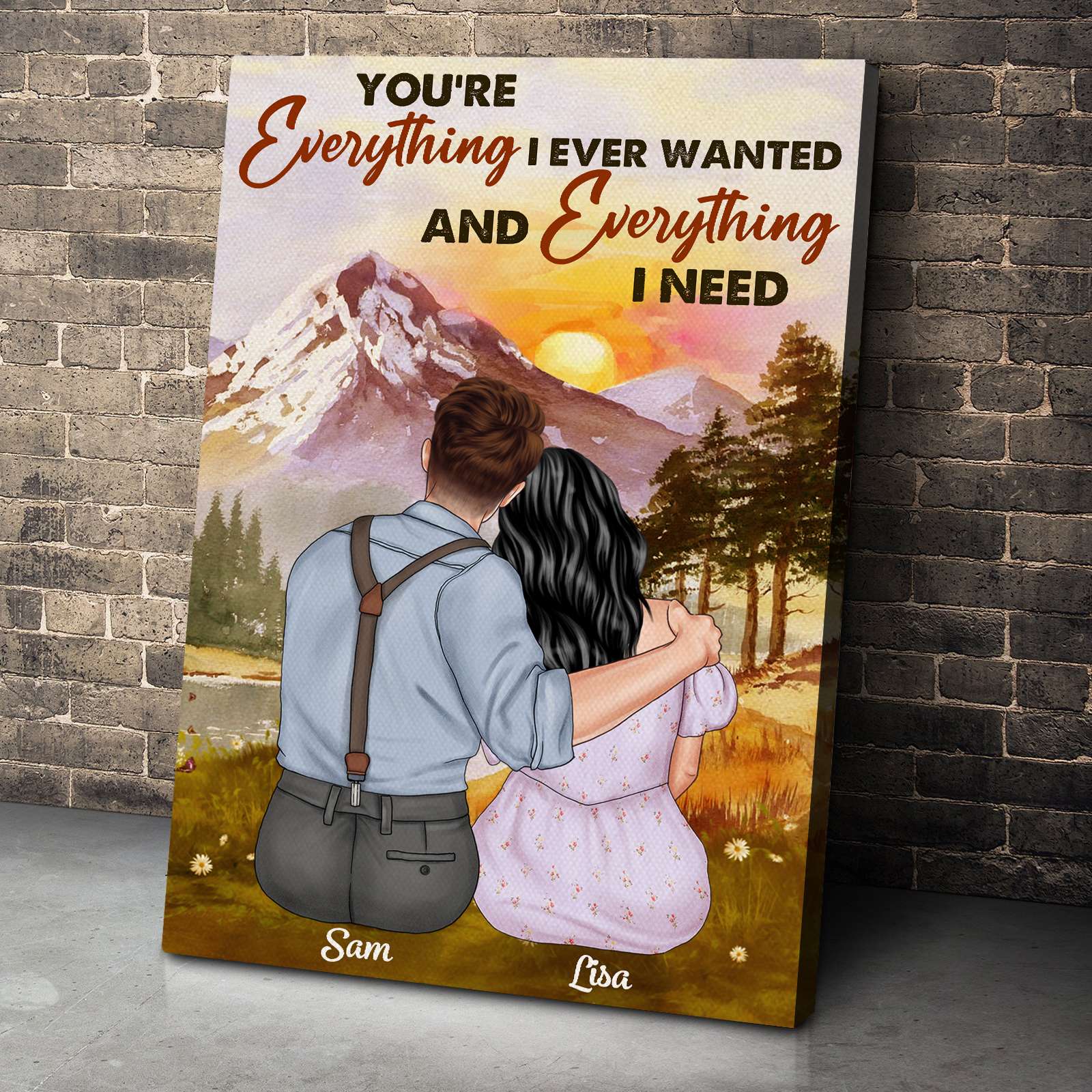You're Everything I Ever Wanted, Personalized Poster, Gift For Couple - Poster & Canvas - GoDuckee