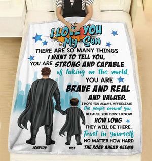 Trust In Yourself No Matter How Hard The Roads Ahead Seems Personalized Blanket, Gift For Your Child - Blanket - GoDuckee