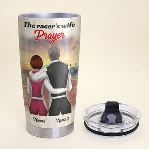Personalized Racing Coupler Tumbler - The Racer's Wife Prayer - Tumbler Cup - GoDuckee
