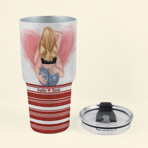 Then Go Back Home Watch A Movie And Have Sex Again, Couple Make Love Tumbler Cup - Drinkware - GoDuckee