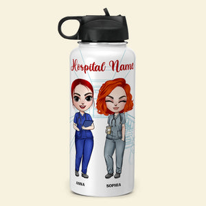 Personalized Nurse Besties Water Bottle - We'll Always Be Crazy Nurse Besties - Water Bottles - GoDuckee