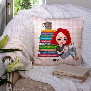Book Just A Girl Collecting Book Boyfriends Personalized Pillow - Pillow - GoDuckee