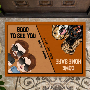 Good To See You, Personalized Doormat, Gift For Dog Lovers - Doormat - GoDuckee