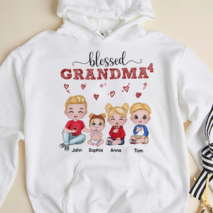 Blessed Grandma Personalized Grandma Shirt, Gift For Family - Shirts - GoDuckee