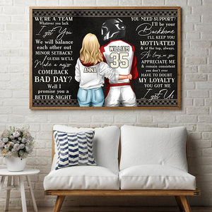Personalized Racing Couple Poster Canvas - We Are A Team - Poster & Canvas - GoDuckee