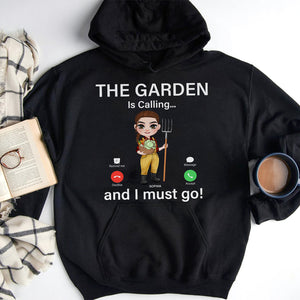 The Garden Is Calling And I Must Go, Personalized Shirt, Gift For Gardening Girl - Shirts - GoDuckee