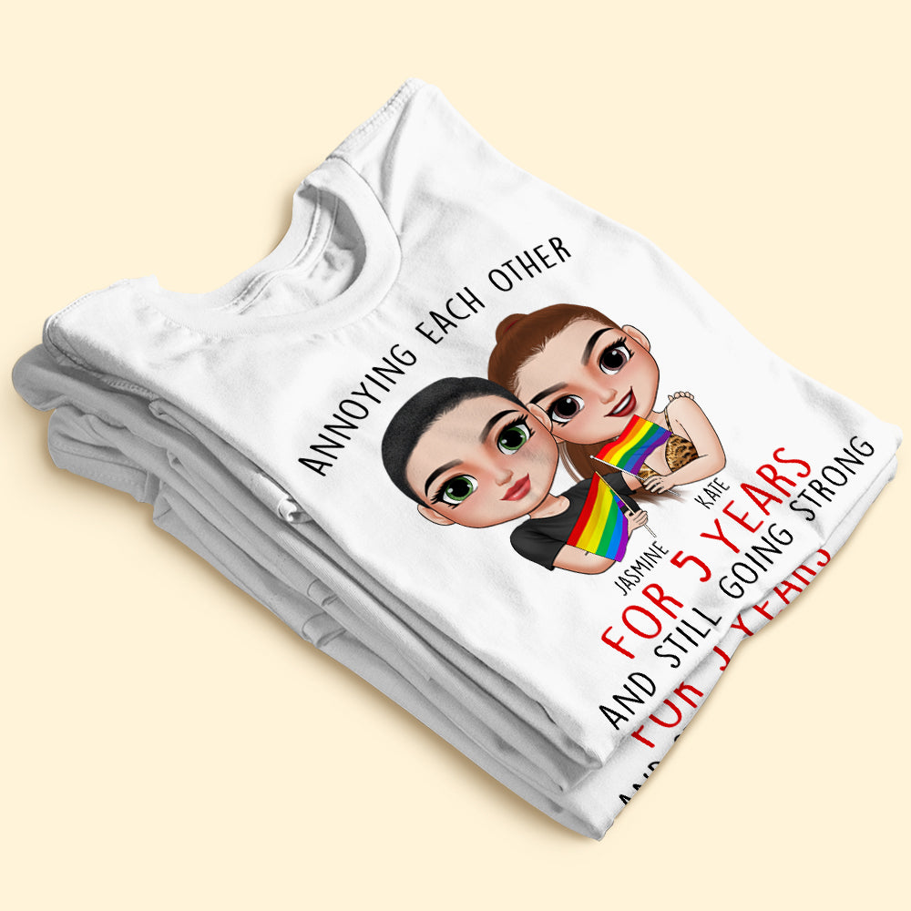 Annoying Each Other And Still Going Strong - Personalized Shirts - Gift For Couples - Shirts - GoDuckee