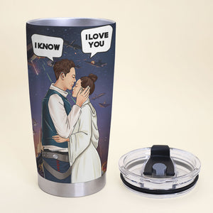 Personalized Couple Tumbler - May The Force Be With Us - Tumbler Cup - GoDuckee