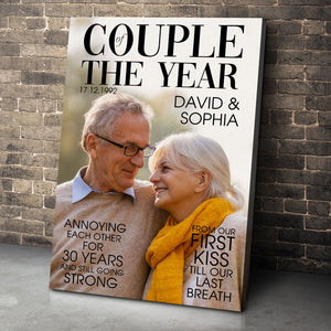 Couple Of The Year - Custom Old Couple Photo Poster - Poster & Canvas - GoDuckee